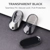 JVCV® Soft TPU Key Cover Combo (Matte Black + Transparent Black) – Compatible with Mercedes-Benz S-Class, G-Class & E-Class (2022 Onwards) – 3 Button Smart Key