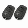 JVCV® Soft TPU Key Cover – Matte Black Pattern – Compatible with Tata Nexon EV, Harrier, Tiago EV, Altroz, Tigor, Safari & Punch – 4 Button Smart Key