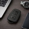 JVCV® Soft TPU Key Cover – Matte Black Pattern – Compatible with Tata Nexon EV, Harrier, Tiago EV, Altroz, Tigor, Safari & Punch – 4 Button Smart Key