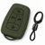 JVCV® Soft TPU Key Cover with Premium Metal Keychain – Military Green Matte Finish – Compatible with Tata Nexon EV, Harrier, Tiago EV, Altroz, Tigor, Safari & Punch – 4 Button Smart Key