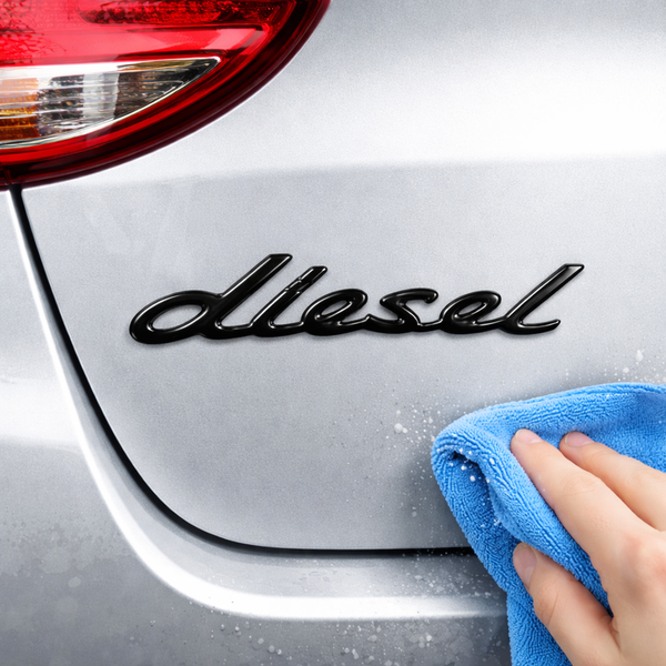 JVCV® 3D Metal Diesel Sticker – Chrome Emblem Badge for Car & Bike Fuel Tanks
