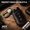 JVCV® Handmade Leather Car Key Cover – Compatible with New MG Hector, Hector Plus & Windsor EV Smart Key
