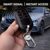 JVCV® Soft Handmade Leather Key Cover Compatible with Toyota 3‑Button Smart Key | Premium Leather & Matching Keychain | Elegant Scratch‑Resistant Protection