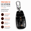 JVCV® Handmade Leather Crocodile Pattern Key Cover – Compatible with Mercedes-Benz E-Class, S-Class, A-Class, C-Class & G-Class Smart Key