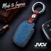 JVCV® Soft Handmade Leather Key Cover Compatible with New Hyundai Alcazar and Creta 4 Button Smart Key