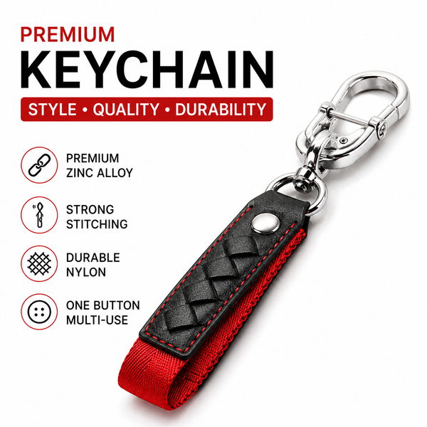 JVCV® Braided Leather & Alloy Keychain – Horseshoe‑Buckle Universal Organizer with Efficient Screw D‑Ring & Zinc‑Alloy Hook (Men & Women)