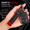 JVCV® Braided Leather & Alloy Keychain – Horseshoe‑Buckle Universal Organizer with Efficient Screw D‑Ring & Zinc‑Alloy Hook (Men & Women)