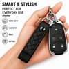 JVCV® Braided Leather & Alloy Keychain – Horseshoe‑Buckle Universal Organizer with Efficient Screw D‑Ring & Zinc‑Alloy Hook (Men & Women)