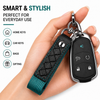 JVCV® Braided Leather & Alloy Keychain – Horseshoe‑Buckle Universal Organizer with Efficient Screw D‑Ring & Zinc‑Alloy Hook (Men & Women)