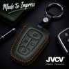 JVCV® Handmade Leather Key Cover – Premium Protective Case – Compatible with Tata Nexon, Harrier, Tiago EV, Altroz, Tigor, Safari, Nexon EV, Punch & Punch EV – 4 Button Smart Key