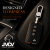 JVCV® Handmade Carbon-Fiber Pattern Leather Key Cover – Skoda Folding Keys