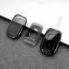 JVCV® Soft TPU Transparent Cover – Renault 2‑Button Remote Key (Transparent Black)