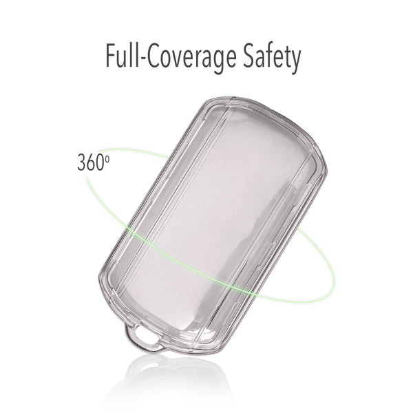 JVCV® Soft TPU Transparent Key Cover – Premium Glossy Protection for Tata Curvv & Curvv EV Smart Keys