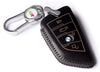 JVCV® Handmade Leather Car Key Cover – Compatible with BMW 2, 3, 5, 6, 7 Series, X1, X2, X3, X5, X6 – Blade Smart Key