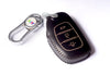 JVCV® Car Styling Soft Handmade Leather Key Cover Compatible with Hyundai 3 Button Smart Key