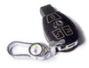 JVCV® Handmade Leather Car Key Cover – Compatible with Mercedes-Benz 3 Button Smart Key