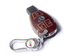JVCV® Handmade Leather Car Key Cover – Compatible with Mercedes-Benz 3 Button Smart Key