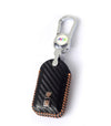 JVCV® Handmade Carbon Fiber Pattern Leather Key Cover Compatible with Suzuki Jimny Fronx Grand Vitara Baleno XL6 Swift Ertiga Dzire Rumion Urban Cruiser Glanza, Hyryder Smart Key