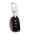 JVCV® Handmade Carbon-Fiber Pattern Leather Key Cover