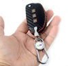 JVCV® Handmade Carbon-Fiber Pattern Leather Key Cover