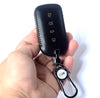 JVCV® Car Styling Soft Handmade Leather Key Cover Compatible with Tata Curvv and Curvv EV Smart Key