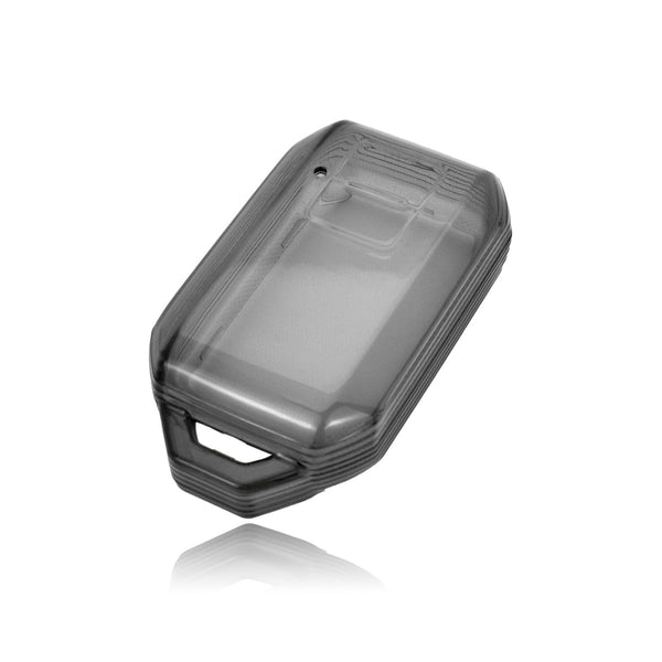 JVCV® Soft TPU Transparent Cover Compatible with Suzuki Jimny, Grand Vitara, BALENO, XL6, Swift, ERTIGA, DZIRE, FRONX, Urban Cruiser, Glanza, Hyryder 2 Button Smart Key (Transparent Black)