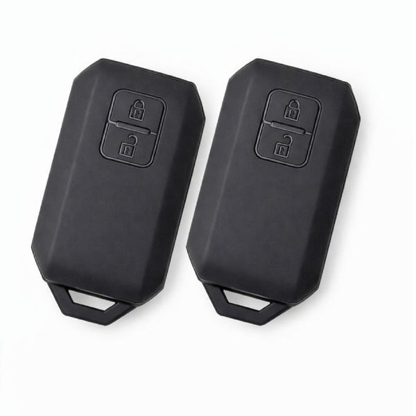JVCV® Soft TPU Key Cover – Matte Black Pattern – Compatible with Suzuki Grand Vitara, Victoris, Baleno, XL6, Swift, Ertiga, Dzire & Fronx – 2 Button Smart Key