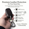 JVCV® Handmade Leather Car Key Cover – Compatible with Tata Motors Smart Key