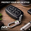 JVCV® Handmade Leather Car Key Cover – Compatible with Tata Motors Smart Key