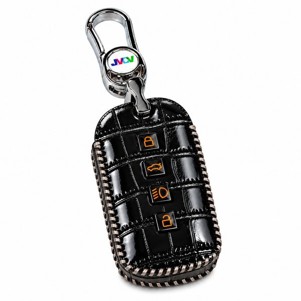 JVCV® Handmade Leather Crocodile Pattern Key Cover – Compatible with Tata Sierra, Curvv & Curvv EV Smart Key