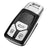 JVCV® Premium Soft TPU Leather Pattern Key Cover Compatible with Audi Smart Key