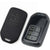JVCV® Soft TPU Key Cover Combo (Matte Black + Transparent Black) – Compatible with Honda City, Elevate, Civic, Jazz, Amaze, CR-V, WR-V & BR-V – 3 Button Smart Key