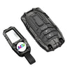 JVCV® Metal Key Cover with Keychain – Honda 3/4‑Button Smart Keys (City, Elevate, Civic, Jazz, Amaze, CR‑V, WR‑V, BR‑V)