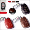 JVCV® Car Styling Soft Handmade Leather Key Cover Compatible with Hyundai 3 Button Smart Key