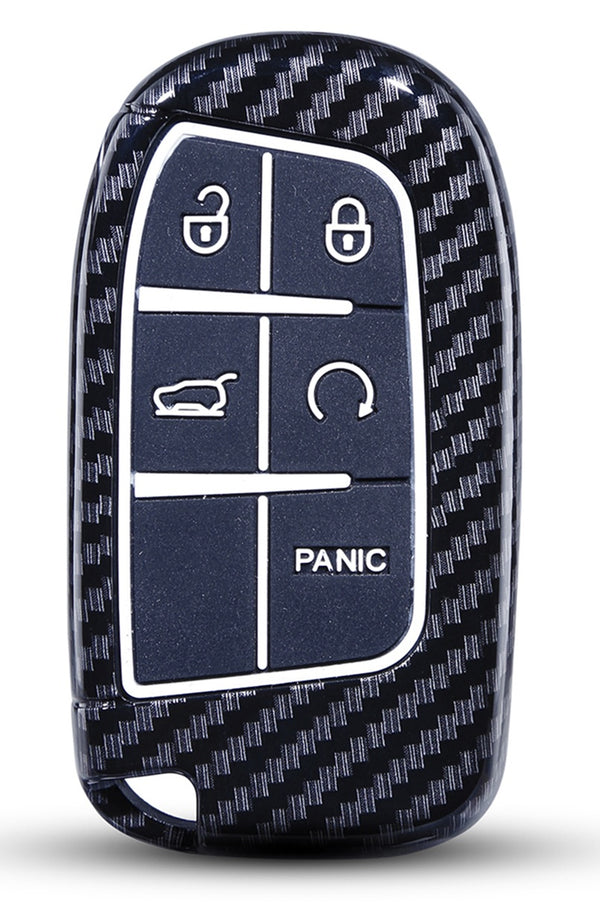 JVCV® Hard Case Key Cover Compatible with Jeep Compass Trailhawk Push Button Smart Key - Stylish Durable Protection