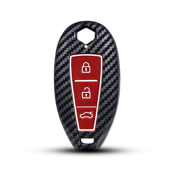 JVCV® Hard Case Key Cover Compatible with Maruti Suzuki 2 & 3 Button Baleno Ciaz Vitara Brezza S Cross Swift Ignis and Toyota Urban Cruiser Smart Key Stylish Durable Protection