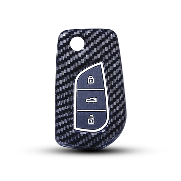 JVCV® Hard Case Key Cover for Toyota Innova Crysta & Corolla Altis – Flip Key | Premium Protective Shell