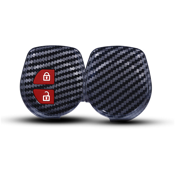 JVCV® Hard Case Key Cover Compatible with 2 Button Key for Suzuki Swift Baleno S-Cross Ciaz Dzire WagonR SX4 Ritz - Stylish Durable Protection