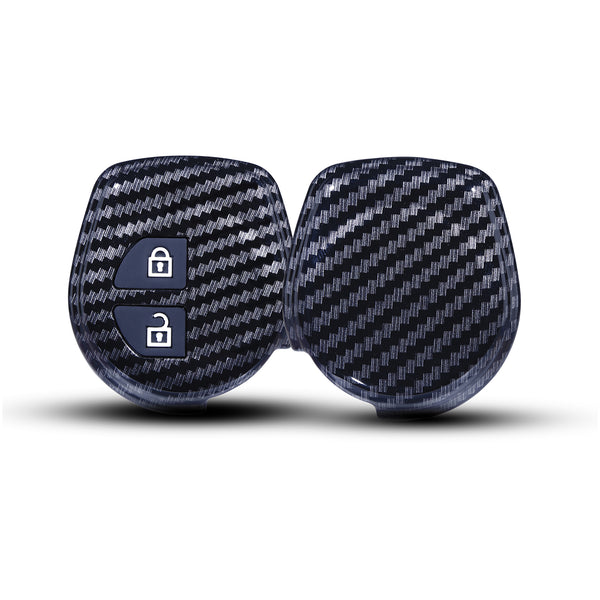 JVCV® Hard Case Key Cover Compatible with 2 Button Key for Suzuki Swift Baleno S-Cross Ciaz Dzire WagonR SX4 Ritz - Stylish Durable Protection