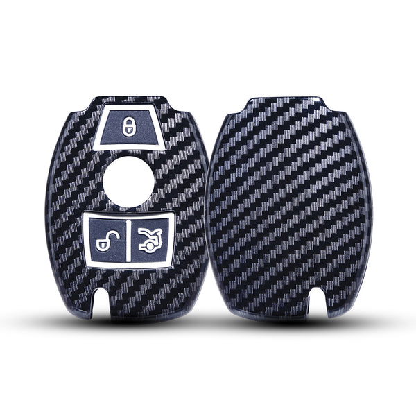 JVCV® Hard Case Key Cover Compatible with Mercedes Benz Smart Key - Stylish Durable Protection