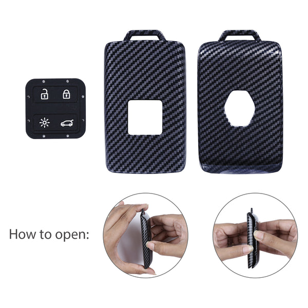 JVCV® Hard Case Key Cover Compatible with Renault Kiger Triber Smart Key - Stylish Durable Protection