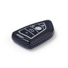 JVCV® Hard Case Key Cover Compatible with BMW X1, X3, X6, X5, 5 Series, 6 Series, 7 Series 4 Button Blade Smart Key - Stylish Durable Protection