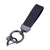 Microfiber Leather Car Keychain, Universal Key Fob Keychain Carbon Fiber Pattern Leather Key Chain Holder for Men and Women