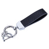 Microfiber Leather Car Keychain, Universal Key Fob Keychain Carbon Fiber Pattern Leather Key Chain Holder for Men and Women