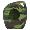 Soft Silicone Camouflage Key Cover Compatible with Maruti Suzuki 2 Button Key of Swift Baleno Ertiga Celerio S-Cross Ciaz Alto Vitara Brezza Dzire WagonR SX4 Ritz (Green Camouflage)