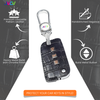 JVCV® Handmade Leather Crocodile Pattern Key Cover – Compatible with Skoda Kylaq, Slavia, Kushaq, Octavia, Kodiaq, Superb & VW Taigun, Tiguan, Virtus – Folding Key