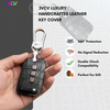 JVCV® Handmade Leather Crocodile Pattern Key Cover – Compatible with Skoda Kylaq, Slavia, Kushaq, Octavia, Kodiaq, Superb & VW Taigun, Tiguan, Virtus – Folding Key