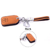 JVCV® Suede Leather Key Cover for Suzuki & Toyota Smart Keys – Compatible with Jimny, Grand Vitara, Baleno, Fronx, Swift, Glanza, Hyryder & More