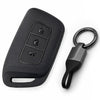 JVCV® Soft TPU Key Cover – Matte Black Pattern – Compatible with New MG Hector, Hector Plus, Windsor & Windsor Pro EV Smart Key