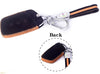 JVCV® Suede Leather Key Cover for MG Hector, Hector Plus & Windsor EV – Premium Smart Key Protection with Keychain Loop